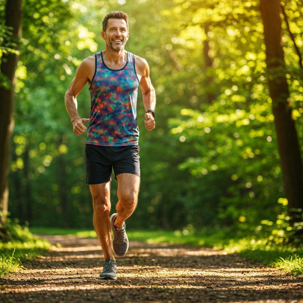 Pria Berolahraga untuk Energi dan Stamina